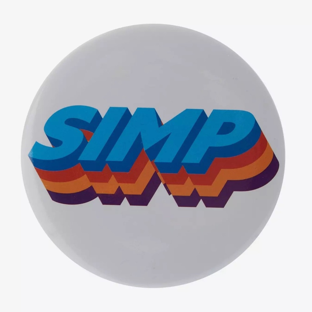 🔥10/$15 “Simp” Button Pin 3 inches